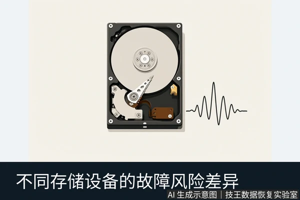 文章内容场景示意图:不同存储设备的故障风险差异