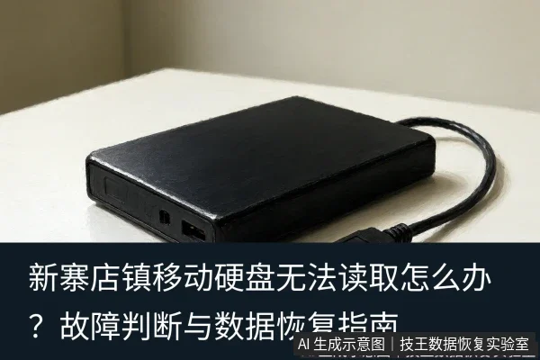 文章内容场景示意图:新寨店镇移动硬盘无法读取怎么办?故障判断与数据恢复指南