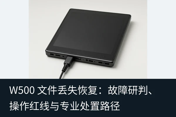 W500 文件丢失恢复:故障研判、操作红线与专业处置路径(1)