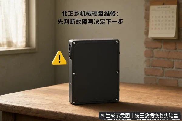 文章内容场景示意图:北正乡机械硬盘维修:先判断故障再决定下一步