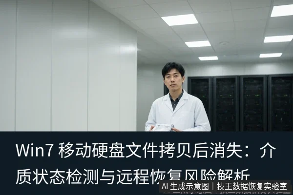 正文场景:文章内容场景示意图:Win7 移动硬盘文件拷贝后消失:介质状态检测与远程恢复风险解析