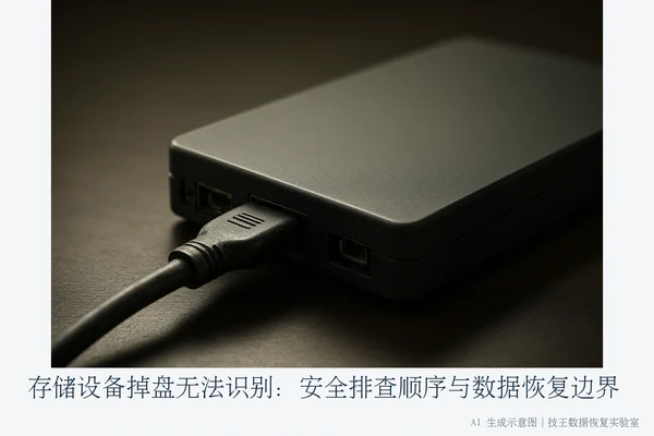 存储设备掉盘无法识别:安全排查顺序与数据恢复边界(1)