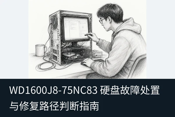 WD1600J8-75NC83 硬盘故障处置与修复路径判断指南（1）
