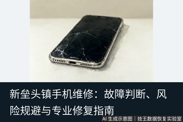 文章内容场景示意图：新垒头镇手机维修：故障判断、风险规避与专业修复指南