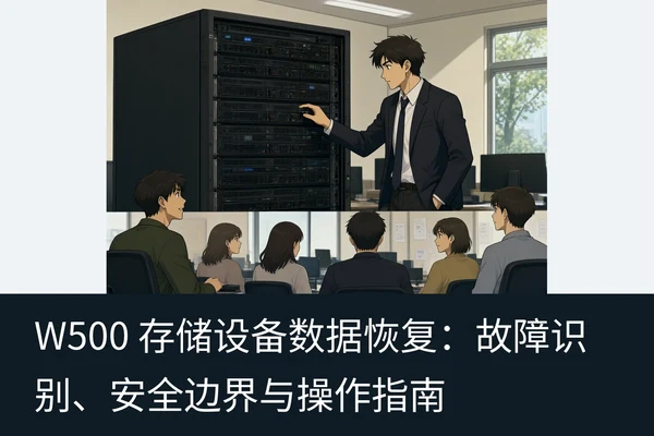 W500 存储设备数据恢复：故障识别、安全边界与操作指南