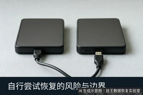 文章内容场景示意图：自行尝试恢复的风险与边界