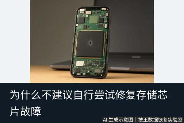 文章内容场景示意图:为什么不建议自行尝试修复存储芯片故障
