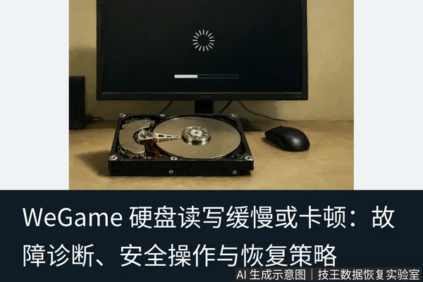 文章内容场景示意图:WeGame 硬盘读写缓慢或卡顿:故障诊断、安全操作与恢复策略