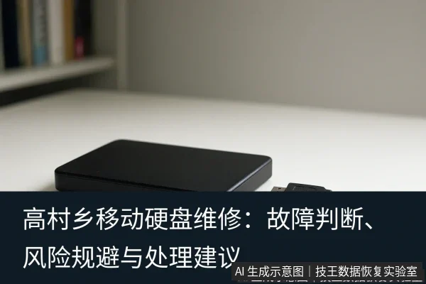 文章内容场景示意图：高村乡移动硬盘维修：故障判断、风险规避与处理建议