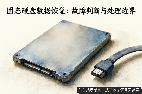 文章内容场景示意图：固态硬盘数据恢复：故障判断与处理边界