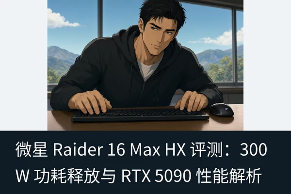 微星 Raider 16 Max HX 评测:300W 功耗释放与 RTX 5090 性能解析(1)