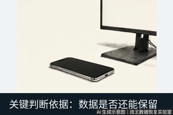 文章内容场景示意图:关键判断依据:数据是否还能保留