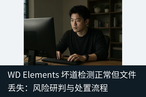 WD Elements 坏道检测正常但文件丢失:风险研判与处置流程(2)