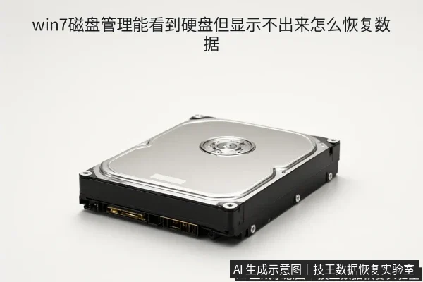 文章内容场景示意图:win7磁盘管理能看到硬盘但显示不出来怎么恢复数据
