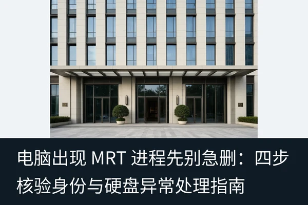 电脑出现 MRT 进程先别急删：四步核验身份与硬盘异常处理指南（2）