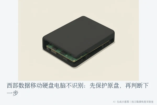 西部数据移动硬盘电脑不识别:先保护原盘,再判断下一步(1)
