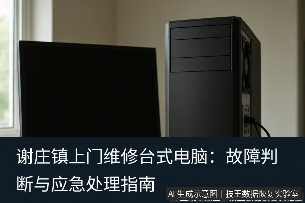 文章内容场景示意图:谢庄镇上门维修台式电脑:故障判断与应急处理指南
