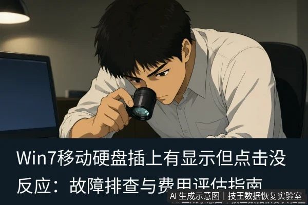 Win7移动硬盘插上有显示但点击没反应：故障排查与费用评估指南