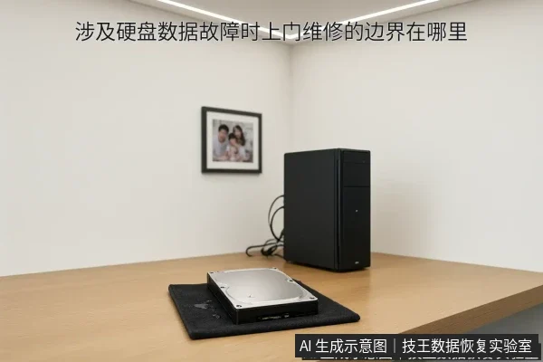文章内容场景示意图:涉及硬盘数据故障时上门维修的边界在哪里