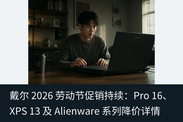 戴尔 2026 劳动节促销持续:Pro 16、XPS 13 及 Alienware 系列降价详情(1)