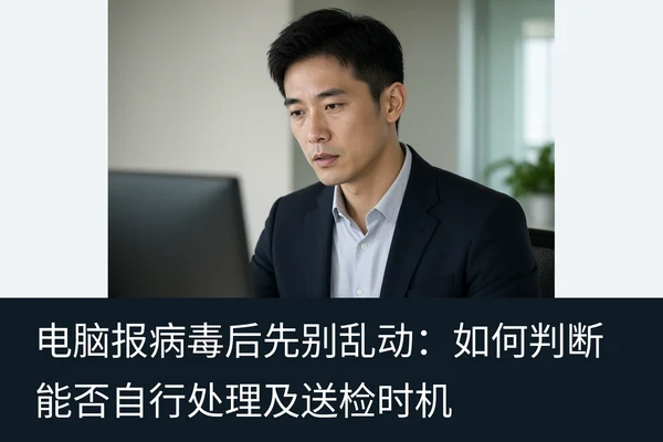 电脑报病毒后先别乱动：如何判断能否自行处理及送检时机（2）
