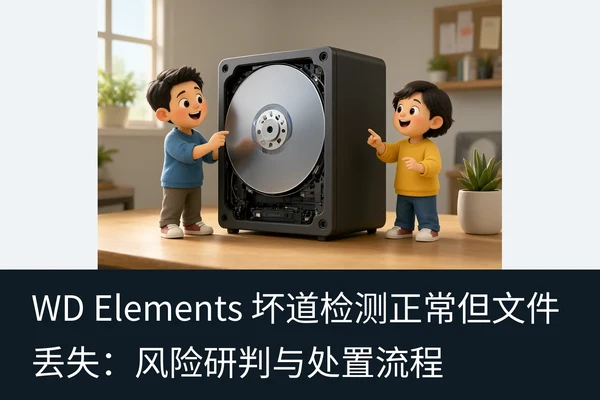 WD Elements 坏道检测正常但文件丢失:风险研判与处置流程(1)