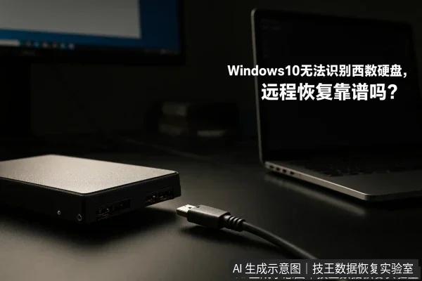 文章内容场景示意图:Windows10无法识别西数硬盘,远程恢复靠谱吗?