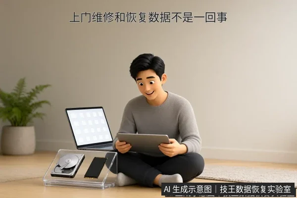 文章内容场景示意图:上门维修和恢复数据不是一回事