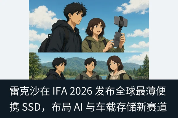 雷克沙在 IFA 2026 发布全球最薄便携 SSD,布局 AI 与车载存储新赛道(1)
