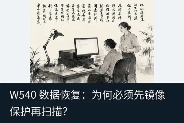 W540 数据恢复:为何必须先镜像保护再扫描?(1)
