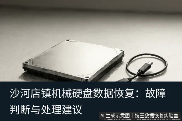 文章内容场景示意图：沙河店镇机械硬盘数据恢复：故障判断与处理建议