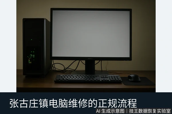 文章内容场景示意图：张古庄镇电脑维修的正规流程