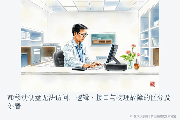 WD移动硬盘无法访问:逻辑、接口与物理故障的区分及处置(2)