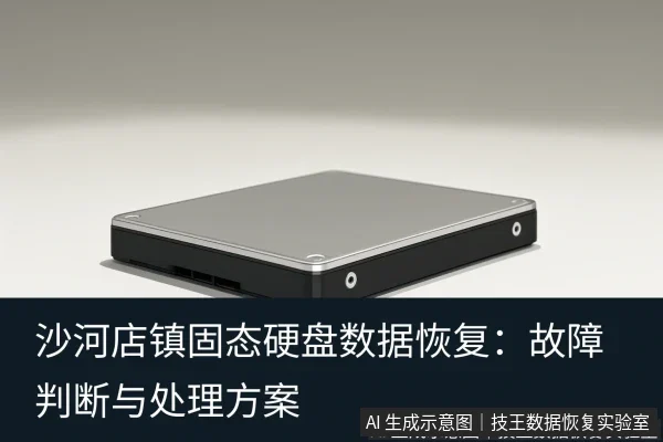 文章内容场景示意图：沙河店镇固态硬盘数据恢复：故障判断与处理方案
