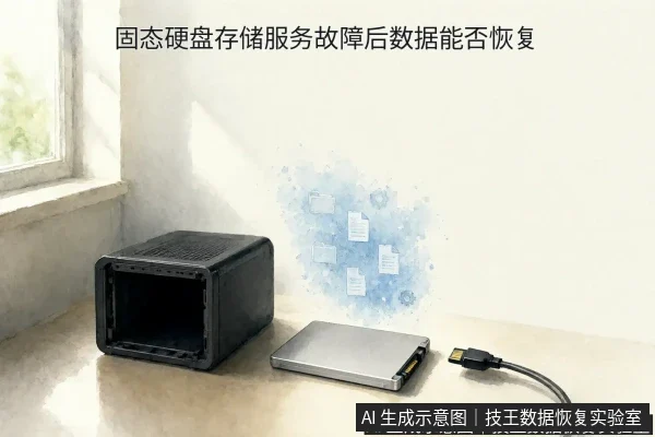 文章内容场景示意图:固态硬盘存储服务故障后数据能否恢复