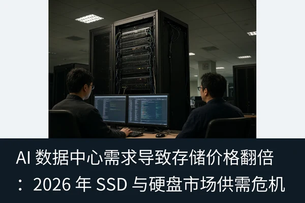 AI 数据中心需求导致存储价格翻倍：2026 年 SSD 与硬盘市场供需危机（1）