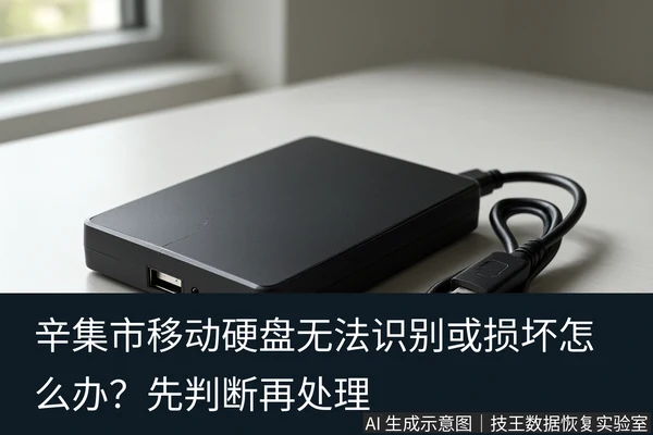 文章内容场景示意图:辛集市移动硬盘无法识别或损坏怎么办?先判断再处理