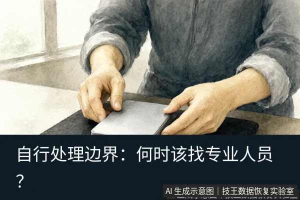 文章内容场景示意图:自行处理边界:何时该找专业人员?