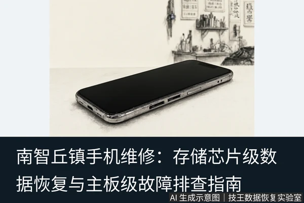 文章内容场景示意图:南智丘镇手机维修:存储芯片级数据恢复与主板级故障排查指南