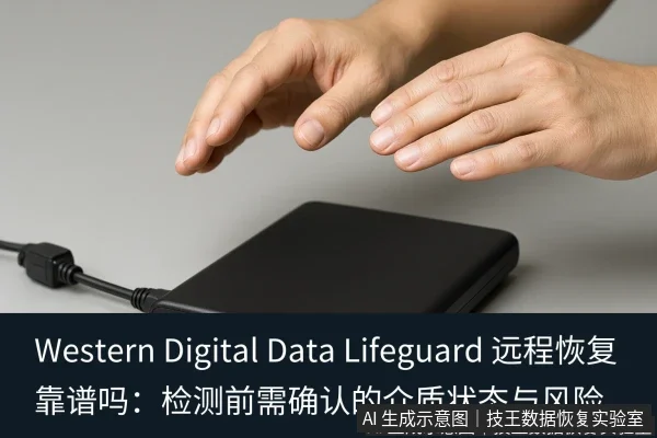 文章内容场景示意图:Western Digital Data Lifeguard 远程恢复靠谱吗:检测前需确认的介质状态与风险