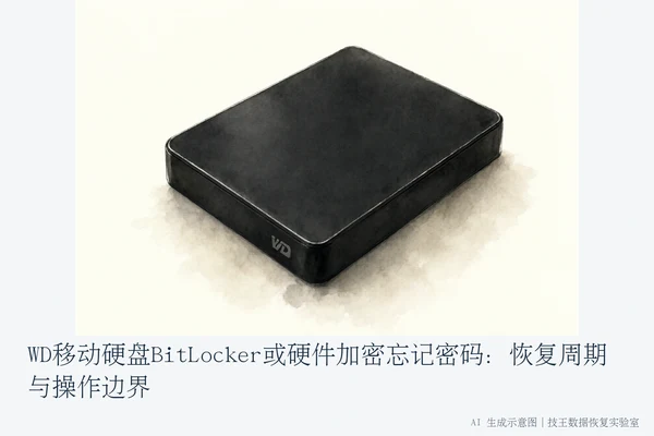 WD移动硬盘BitLocker或硬件加密忘记密码:恢复周期与操作边界(1)