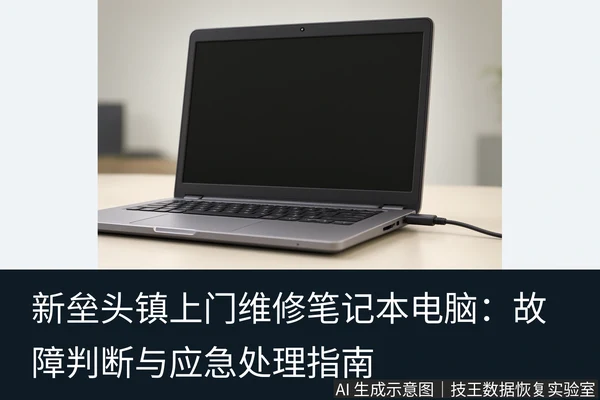 文章内容场景示意图：新垒头镇上门维修笔记本电脑：故障判断与应急处理指南