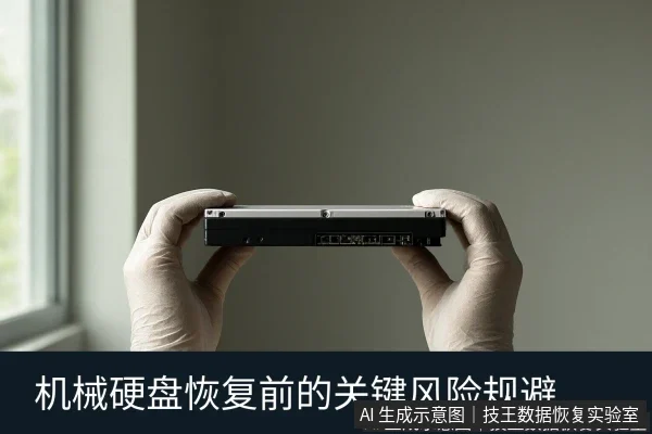 文章内容场景示意图：机械硬盘恢复前的关键风险规避
