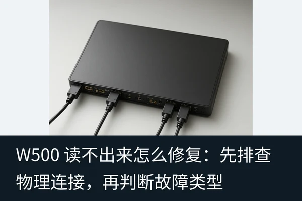 W500 读不出来怎么修复：先排查物理连接，再判断故障类型（1）