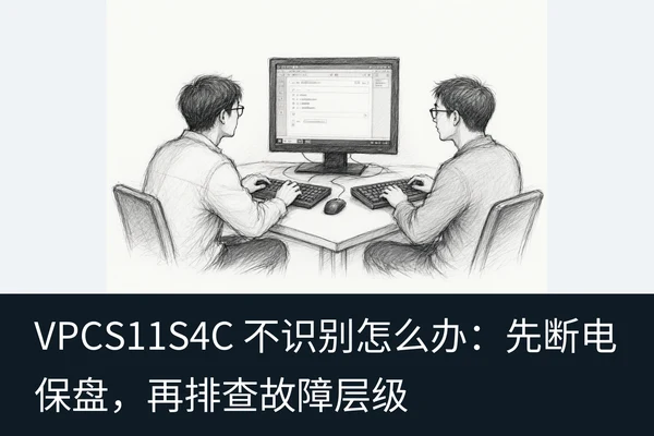 VPCS11S4C 不识别怎么办：先断电保盘，再排查故障层级（2）