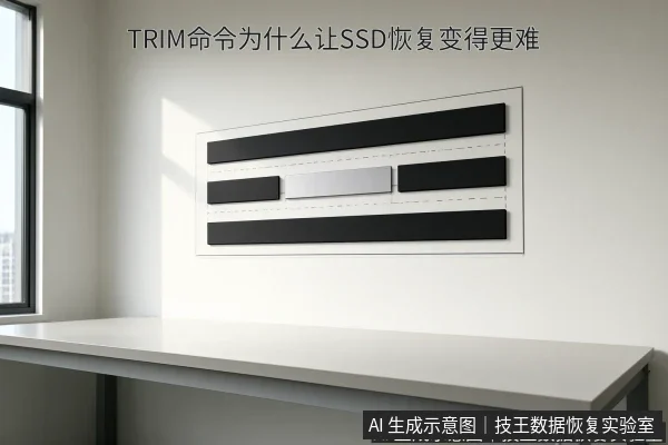 文章内容场景示意图：TRIM命令为什么让SSD恢复变得更难