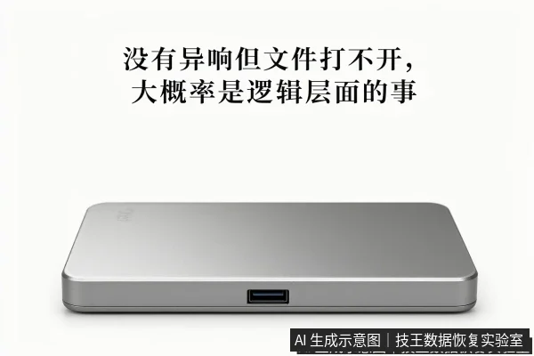 文章内容场景示意图:没有异响但文件打不开,大概率是逻辑层面的事