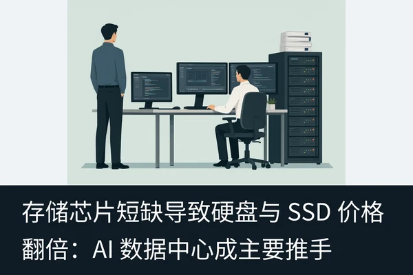 存储芯片短缺导致硬盘与 SSD 价格翻倍:AI 数据中心成主要推手(2)