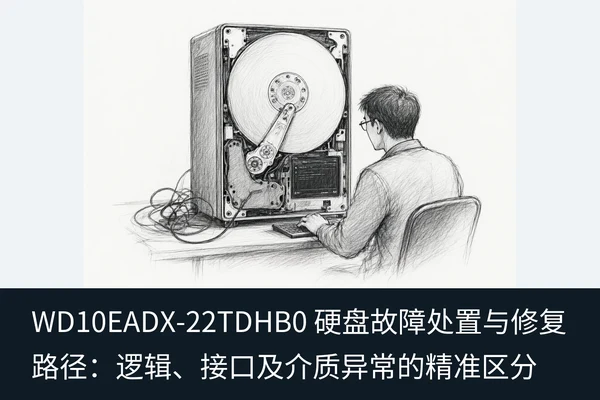 WD10EADX-22TDHB0 硬盘故障处置与修复路径:逻辑、接口及介质异常的精准区分(1)
