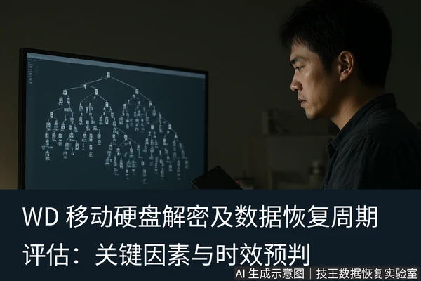 文章内容场景示意图:WD 移动硬盘解密及数据恢复周期评估:关键因素与时效预判:正文场景